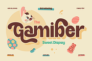 Gamiber, a Sans Serif Font by Burntilldead (Thumbnail 1 of 12)