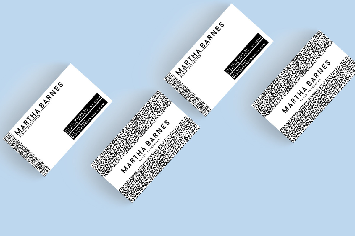 Modern Black And White Business Card, a Business Card Template by cadinera (Photo 2 of 6)
