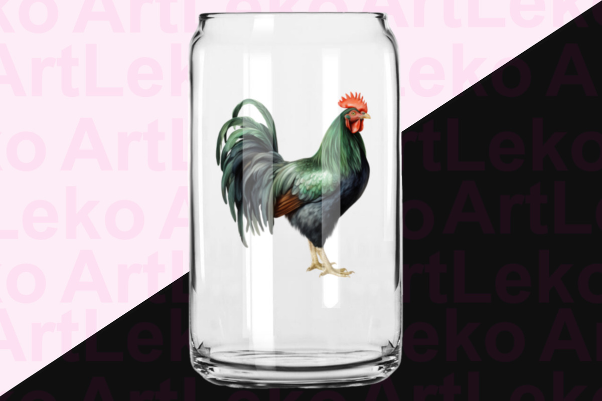 Roosters Clipart, an Animal Illustration by LekoArt (Photo 9 of 10)