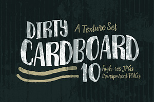 Dirty Cardboard Texture Set
