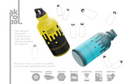 Reusable Water Bottle MockUp, a Cups & Container Mockup by akropol (Thumbnail 8 of 8)