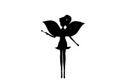 Fairies Silhouette Vector Set, an Illustration by Svetlana Voloshina (Thumbnail 4 of 13)