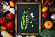 Vegetables clipart watercolor, a Food Illustration by Vero Arts (Thumbnail 7 of 9)