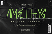 Amethys a Handwritten Font