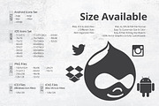 212 B/W Social Media Icons, an Icon by ArtFusion (Thumbnail 4 of 5)