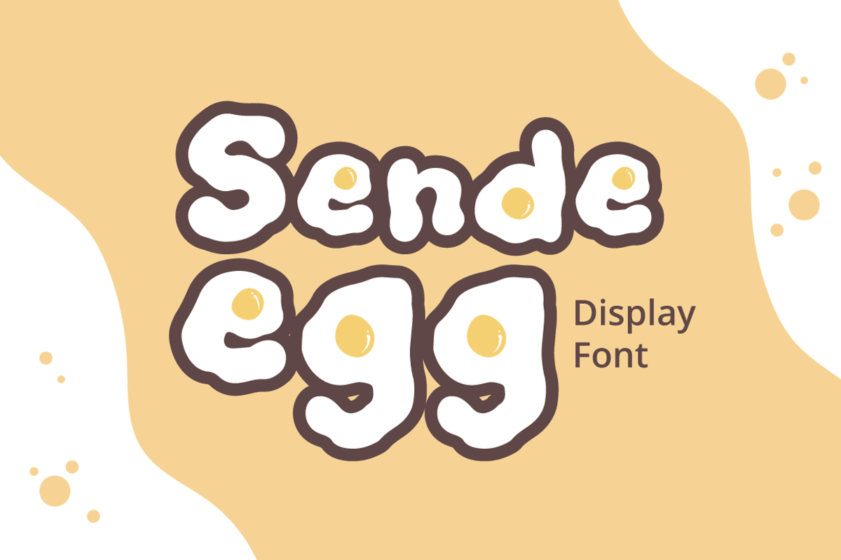 Sende Egg - Display Font, a Handwritten Font by Attype (Photo 1 of 8)