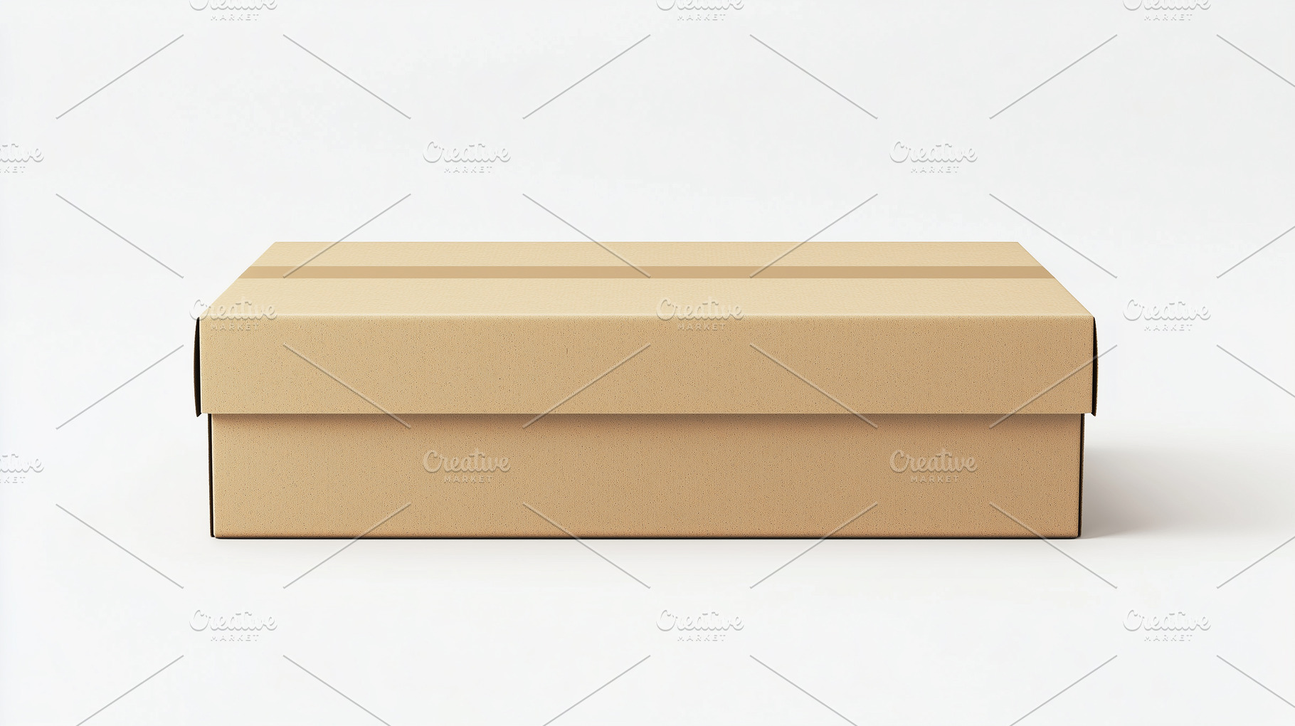 Cardboard box mockup isolated, a Background Photo by MistyDay