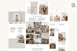 Cindy - Boho Showit Website Template