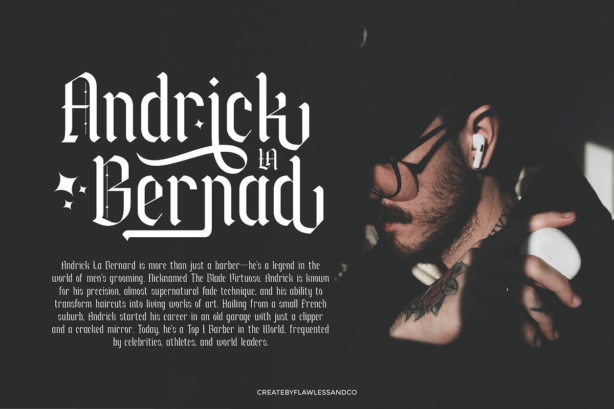 Blackmist - Blackletter Font, a Blackletter Font by Flawless And Co (Photo 5 of 10)