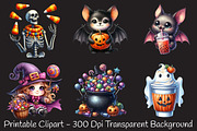 Quirky Halloween Sublimation Clipart, an Illustration by RobertsArt (Thumbnail 5 of 7)