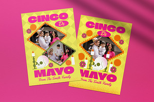 Gradient Cinco De Mayo Greeting Card