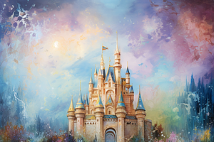 Watercolor Fantasy Castles