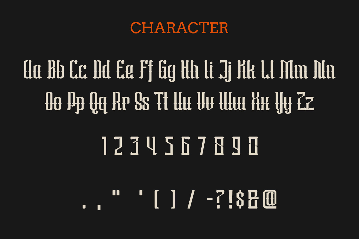 Zenada Blackletter, a Blackletter Font by IHDSTD (Photo 8 of 9)