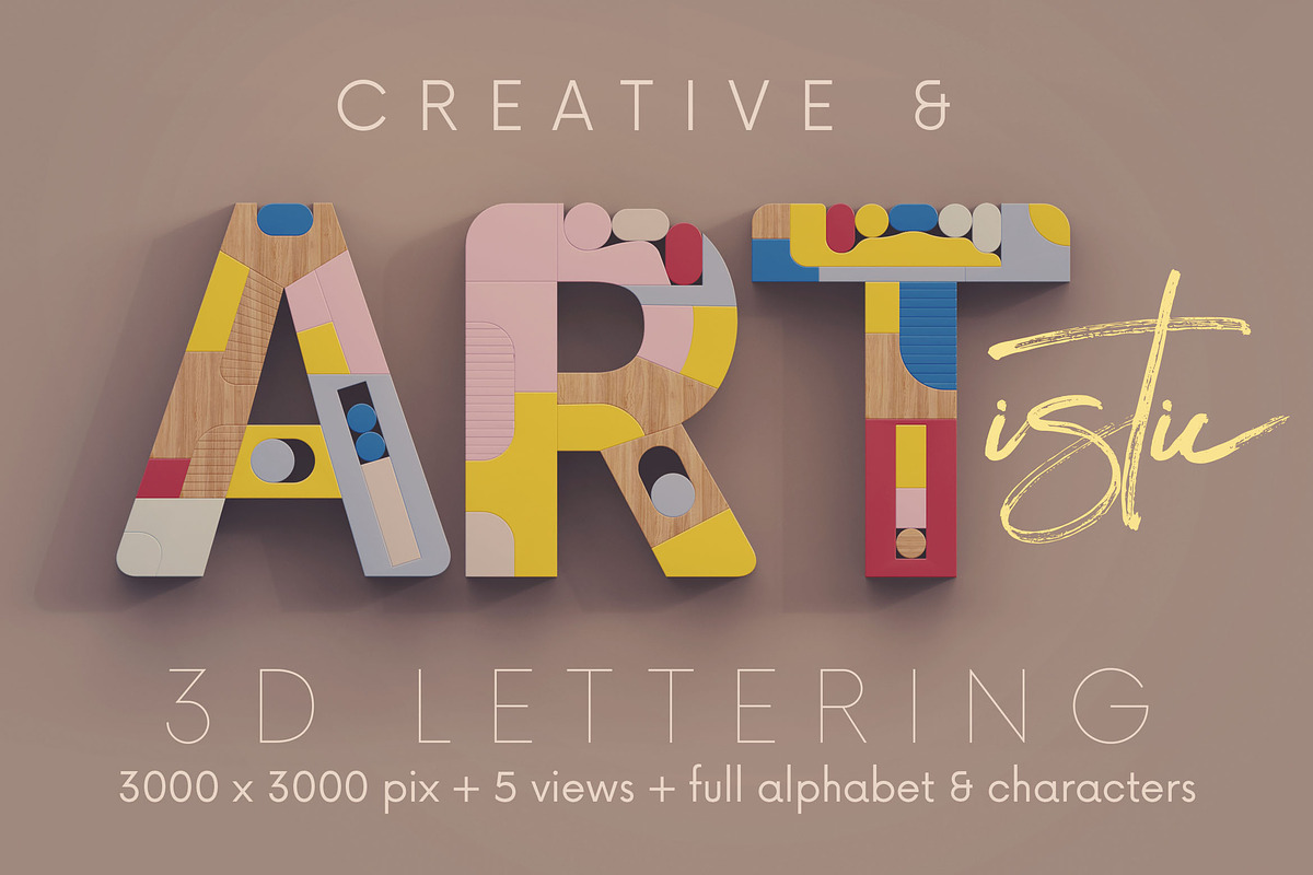 Wooden Toys - 3D Lettering, a Graphic by MIIM (Photo 4 of 8)