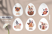 Cute Easter Clipart, Patterns, Print, a Seasonal Illustration by Ejevyaka (Thumbnail 9 of 11)