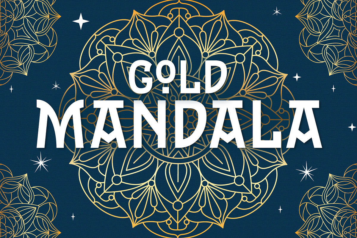 30 mandala gold line art, a Decorative Illustration by Pikgura (Photo 1 of 4)