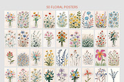 Dreamy floral posters, a Background Graphic by MixedArt (Thumbnail 7 of 10)