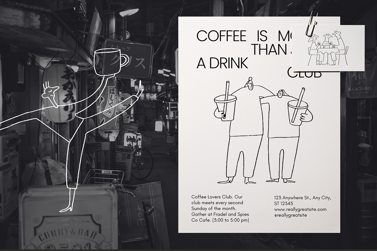 Naive Coffee Doodles, a Food Illustration by Veyla (Photo 5 of 16)