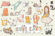 Cute Cats, an Illustration by clipick (Thumbnail 1 of 10)