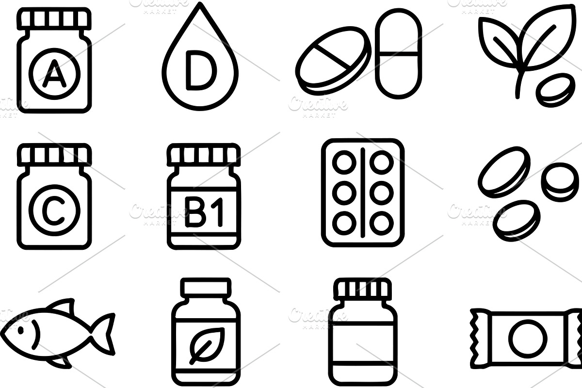 Various line icons representing, an Illustration by ZinetroN