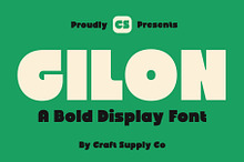 CS Gilon – Chunky Sans Font