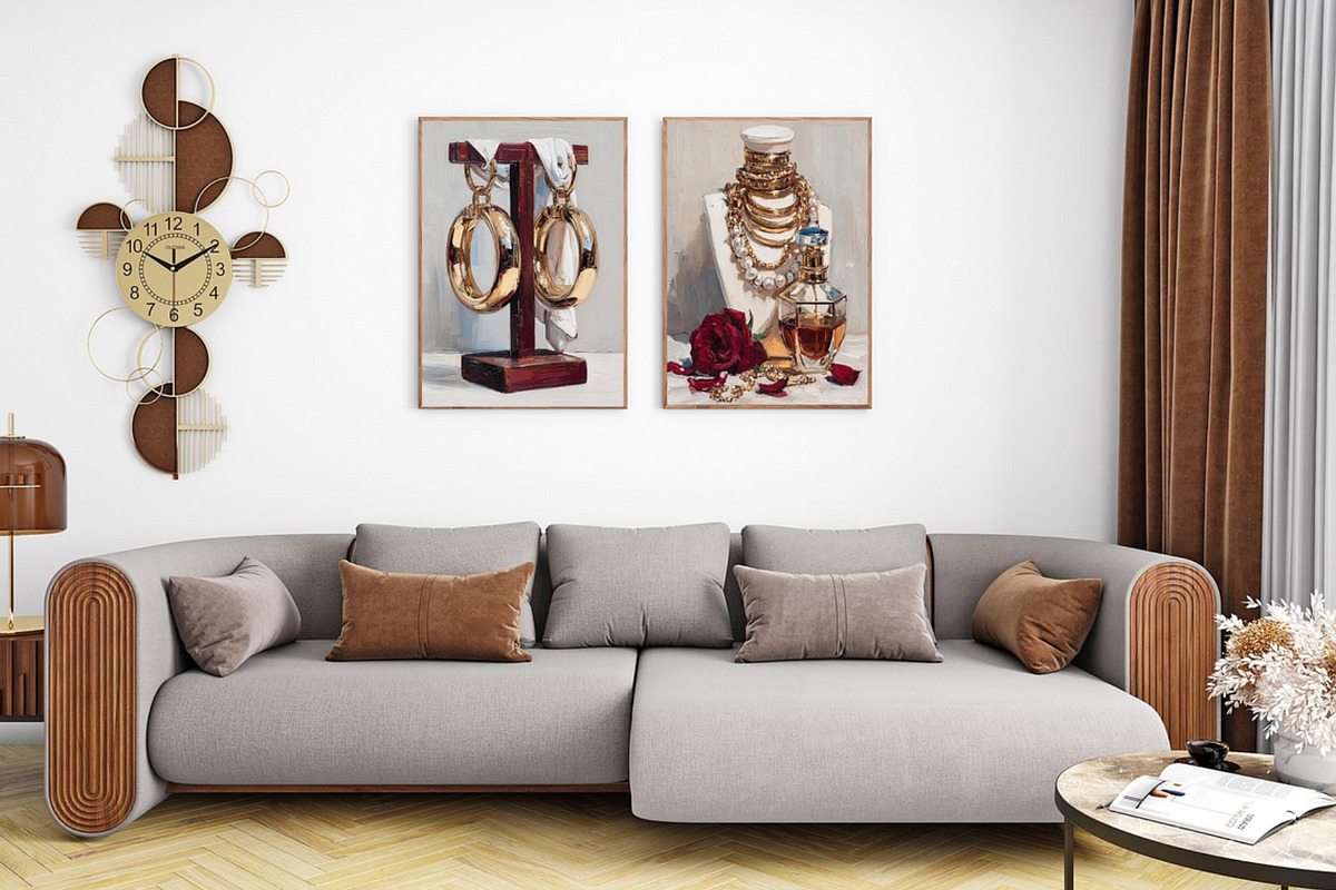 A Black Woman’s Luxury Wall Art Set, an Illustration by PrintablesByFranklyn (Photo 6 of 7)