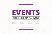 Events Social Media Banners, a Social Media Template by Web Donut (Thumbnail 1 of 9)