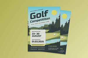 Golf Competition Flyer, a Flyer Template by MMPixelCraft