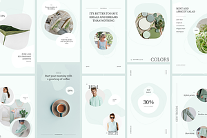 Selesta Mint Social Templates