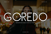 Goredo - Minimal & Clean Font, a Sans Serif Font by QR Design Studio (Thumbnail 1 of 7)