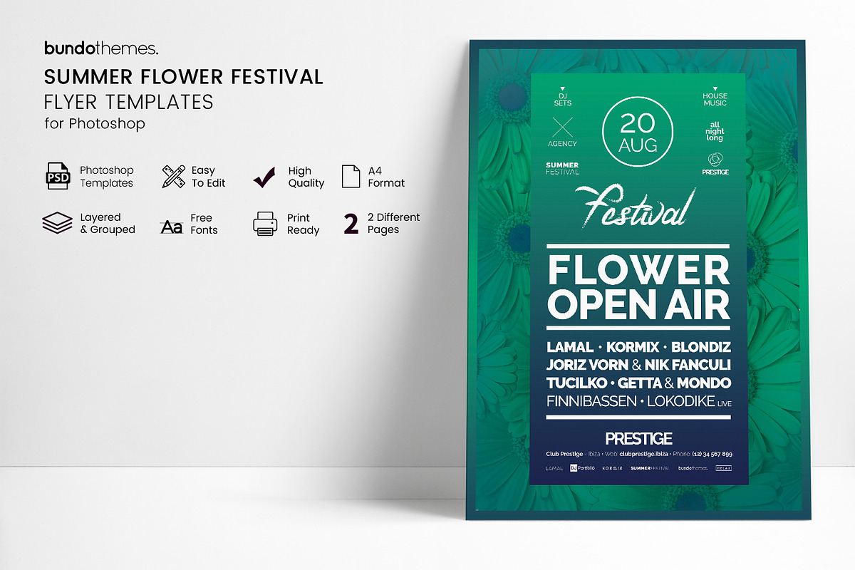 Summer Event Flyer, a Flyer Template by Bundo Themes (Photo 2 of 7)