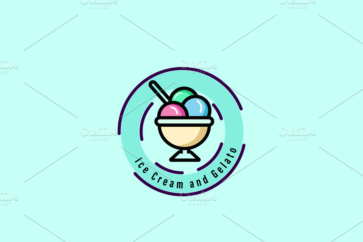 Gelateria Ice Cream Logo Design