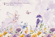 Watercolor Violet Floral Collection, a Decorative Illustration by Damian Roh (Thumbnail 10 of 14)