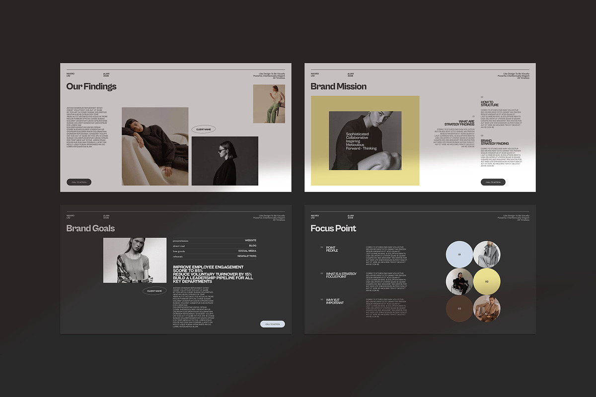 Maxro | Brand Strategy Template, a Presentation Template by Creatiya Type (Photo 3 of 10)