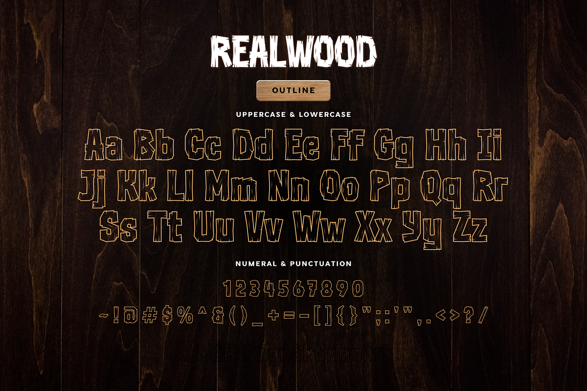 Realwood - Display Font, a Sans Serif Font by Sronstudio (Photo 18 of 18)