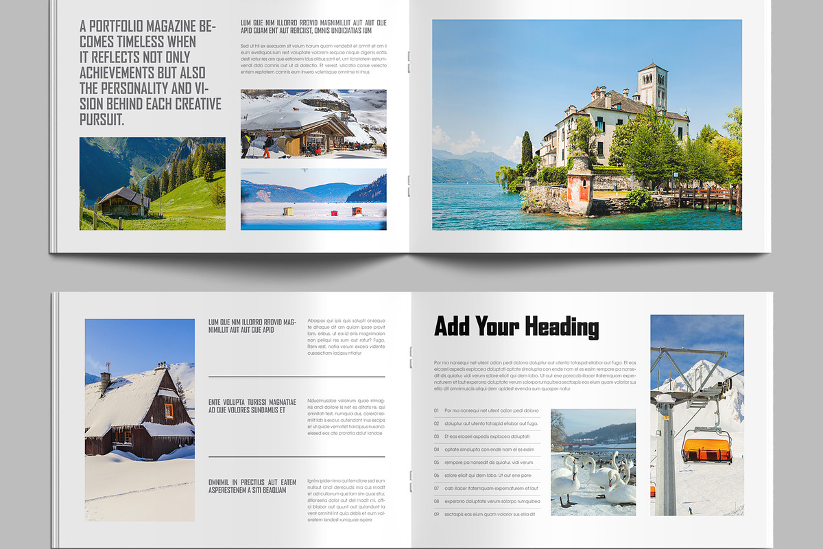 Modern Portfolio Magazine Template preview 3