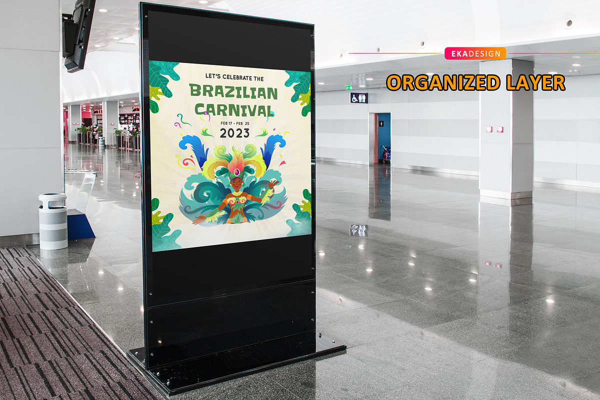 Poster Perayaan karnival Brazil, a Design Template by Eka Design (Photo 2 of 4)
