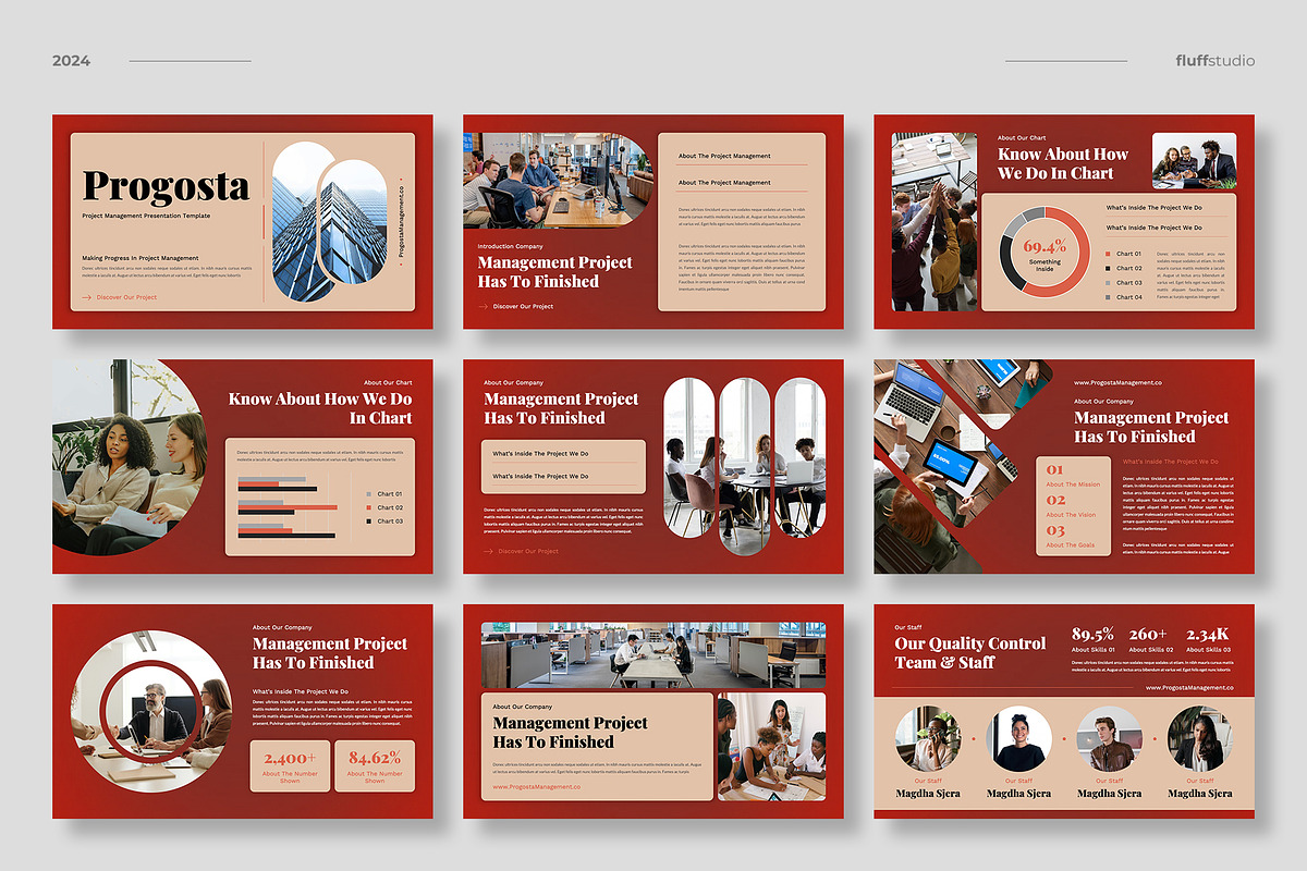 Project Management Keynote Template, a Presentation Template by fluffstudio (Photo 2 of 4)