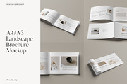 A4/A5 Landscape Brochure Mockup, a Books & Magazine Mockup by Momogi (Thumbnail 1 of 11)