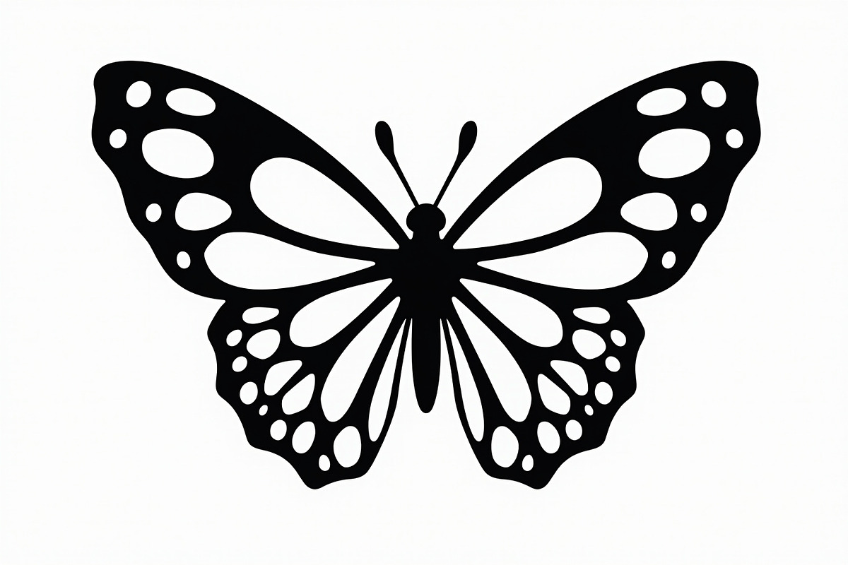butterfly laser cut design, an Illustration by Designer_Momina (Photo 10 of 13)