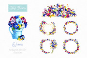 Pansies. Watercolor., a Decorative Illustration by Ekaterina Mikheeva (Thumbnail 4 of 7)