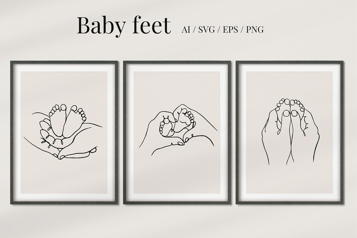 Family one line illustrations, a Person Illustration by Elena_Sedova (Photo 6 of 7)