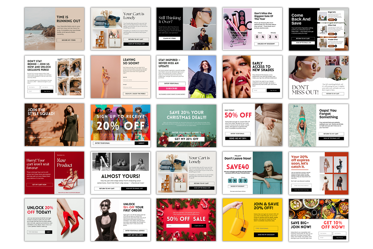 40 Website Popups Template, a Design Template by wekreatif (Photo 2 of 5)