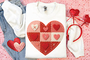 Latch Hook Patchwork Valentine Heart, an Illustration by DreamPrint404 (Thumbnail 4 of 8)