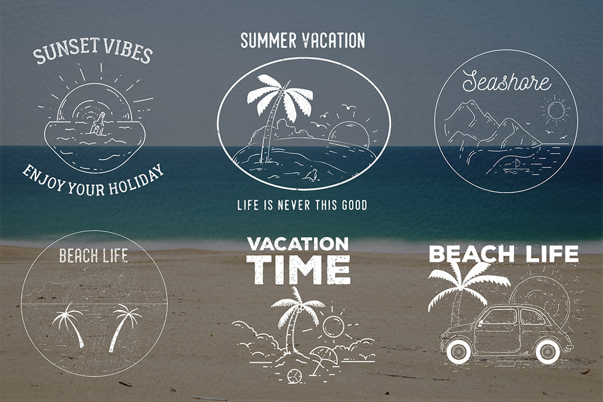 50 Vintage Illustration Badge, a Branding & Logo Template by ORCA Creative Store (Photo 3 of 5)