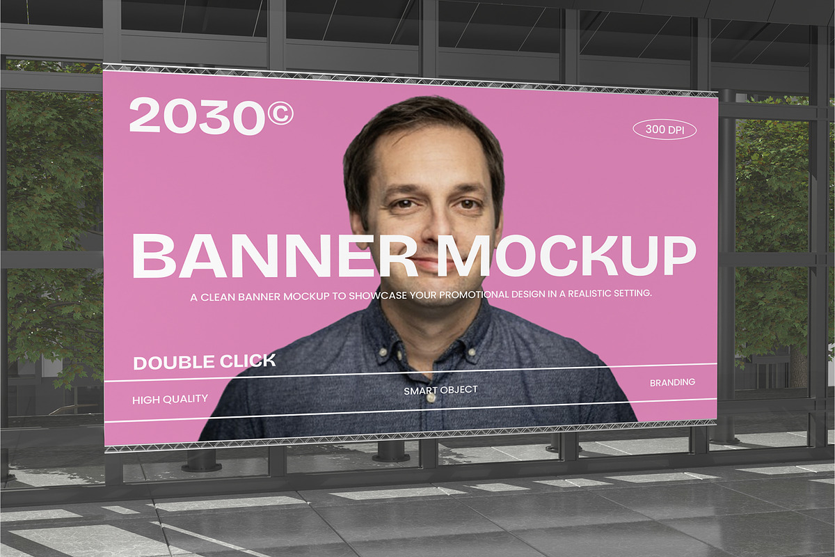 Banner Mockup, an Advertising Mockup by Permadi Creative (Photo 3 of 5)