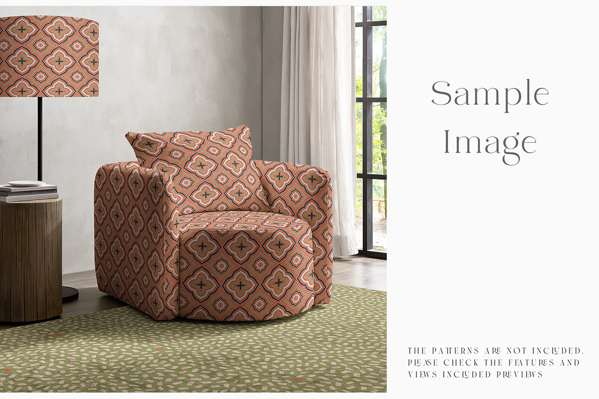 Armchair Upholstery Mockup, a Household Mockup by mock-ups (Photo 5 of 13)