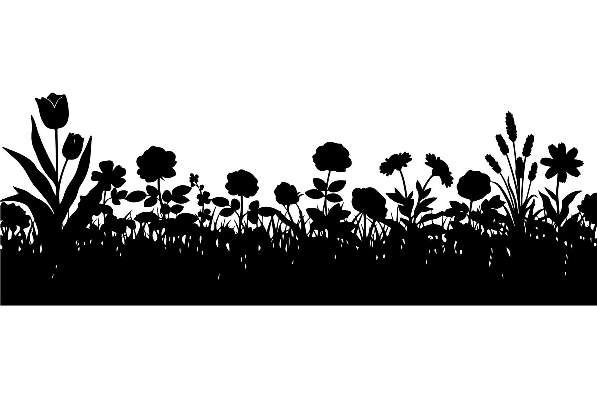 Wildflower Meadow Silhouette, an Object Graphic by Creativeshirt (Photo 6 of 20)