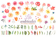 Watercolor lite flowers. EPS 10, a Background Graphic by Julycolor (Thumbnail 2 of 11)