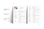 Teacher Resume Template with Photo, a Resume Template by GraphicFlava (Thumbnail 2 of 8)